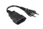 Practical Power Cable Extension (Euro Plug/Euro Socket) 0.20m